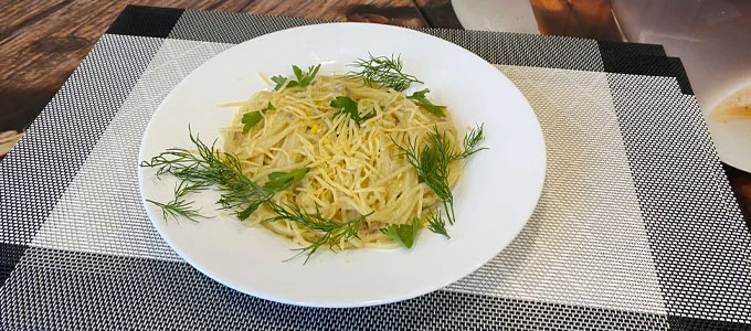 спагетти с кабачковым соусом без сливок рецепт